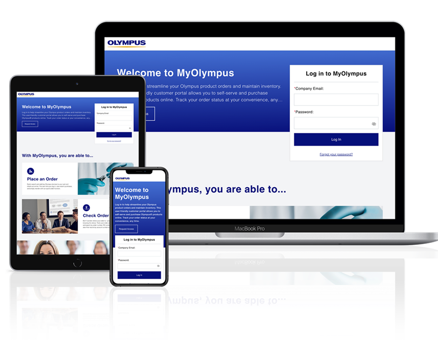 myOlympus website on multiple devices